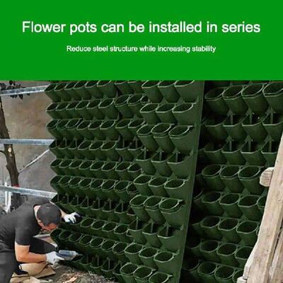 Self Watering Wall Hanging Pockets Planting Pot Plastic