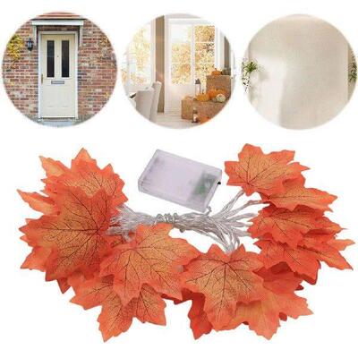 Fall Decor 3M LED Fall Garland with Lights Battery Operated