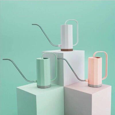 1000ml Plant Watering Can Stainless Steel Curved Mouth