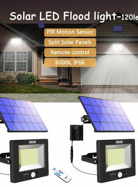 Solar LED Flood Light, Wall Lamp, PIR Motion Sensor, Solar S