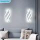 Light Lamp LED Modern White Wall Black Decor Minimalist Line