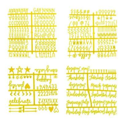 4 pcs Characters for Felt Letter Board Message Board