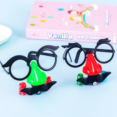 10 Pcs Kids Blowing Dragon Nose Glasses Tricky Funny Toys Ha