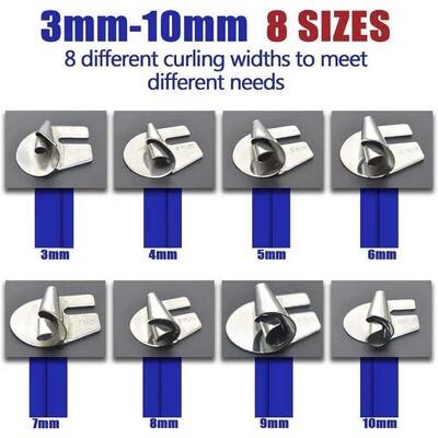 3 4 5 6 7 8 9 10mm Sewing Rolled Hemmer Foot Stainless Steel