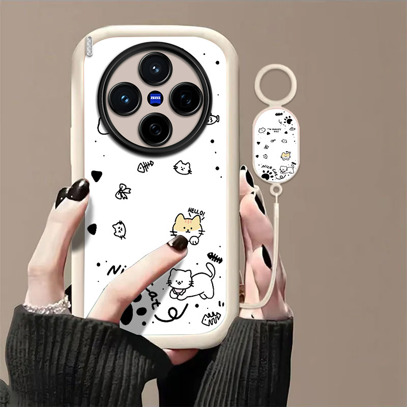 适用vivoX300Pro手机壳vivox200/x100ultra新款x90s/x80pro+高级x50全包x30防摔x27软x60小猫鱼骨x70t套xNote