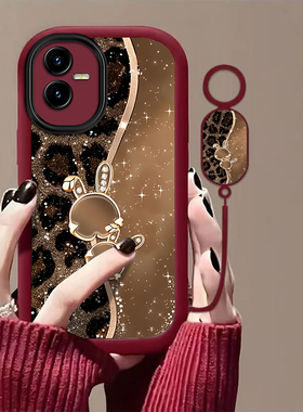 可爱兔子适用vivoT2X手机壳vivoT1x新款vivoG2高级感vivoU3x镜头全包防摔男女保护套高级轻奢带挂绳小众情侣