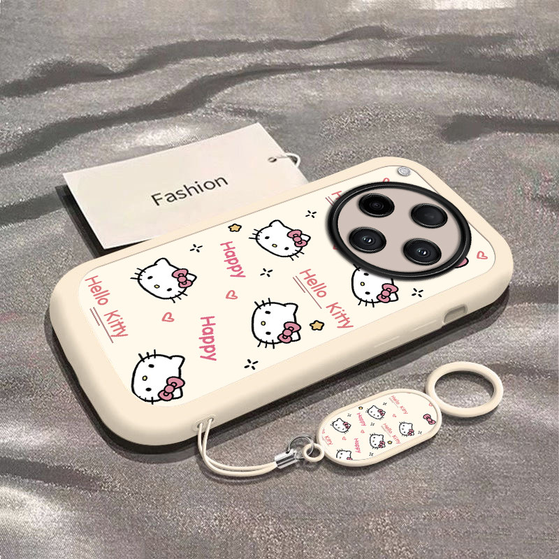 可爱猫咪适用OPPOFindX8手机壳新款PKB110防摔镜头全包男女带挂绳硅胶软壳创意保护套高级感时尚个性小众情侣