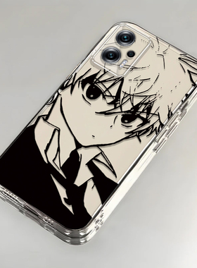 素描奇犽适用红米Note11TPro手机壳新款22041216C防摔镜头全包男女挂绳创意透明保护套高级时尚软壳小众情侣