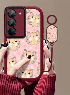 可爱猫咪适用红米Note15R手机壳红米Note14/13/12pro+新款12/11r高级note10/9全包5g防摔11se软壳turbo3/4Pro