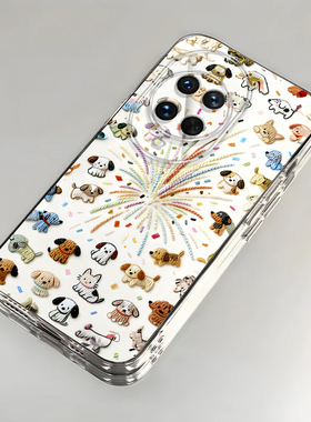 小猫小狗适用华为Nova14Pro手机壳nova13/12ultra透明11/10pro新款nova9/8se高级nova7/6/4防摔5g青春版nov5i