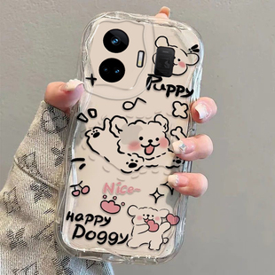 真我GT5pro手机壳realmeGTneo6se透明奶油纹gtneo5硅胶Neo3 2全包防摔GT2可爱gtnoe2T软oppo外壳q3s卡通Q5pro