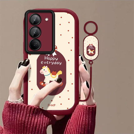 可爱小马适用红米Note15R手机壳红米Note14/13/12pro+新款12/11r高级note10/9全包5g防摔11se软壳turbo3/4Pro