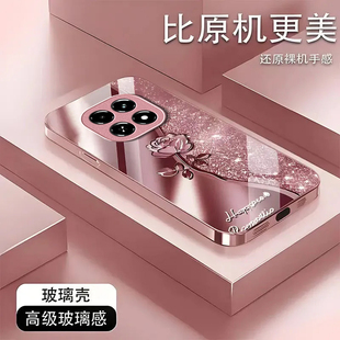 璀璨玫瑰适用realme真我V60手机壳新款RMX3995防摔镜头全包男女挂绳液态玻璃硬壳保护套高级时尚个性小众情侣