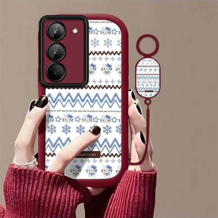 雪花kt猫适用红米Note15R手机壳红米Note14/13/12pro+新款12/11r高级note10/9全包5g防摔11se软壳turbo3/4Pro