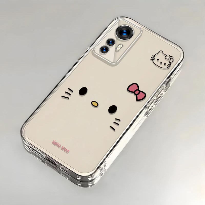 可爱kt猫适用红米K50至尊版手机壳新款2022CP8469防摔镜头全包男女挂绳创意透明保护套高级感时尚潮外壳小众