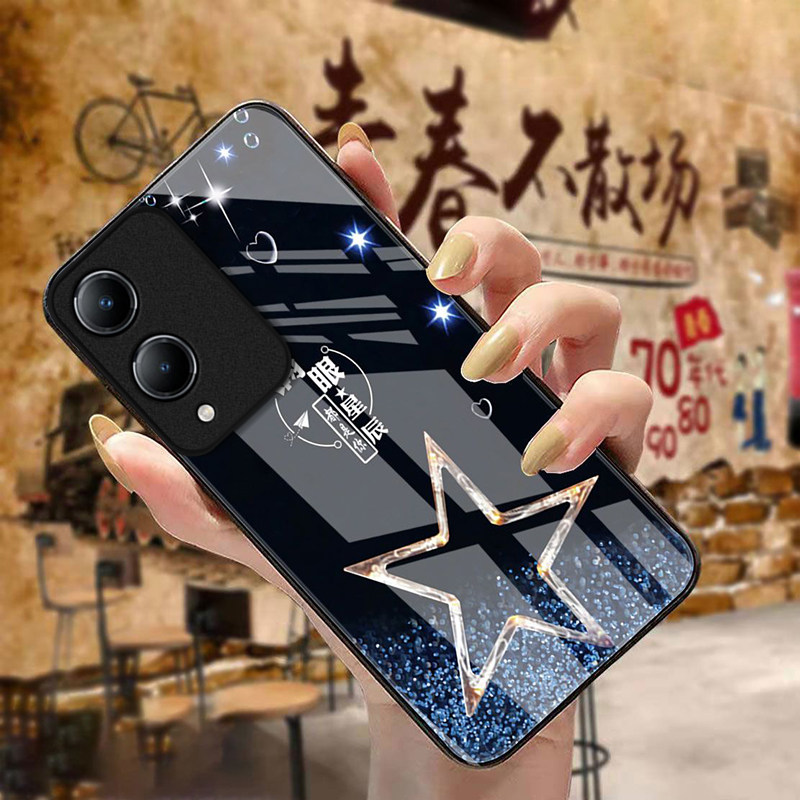 满眼星辰适用vivoY36s手机壳y36i新款y35m+玻璃y33/y31/y3s全包y32/y30/y20防摔y36c硬壳y33e液态y305g高级感