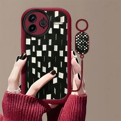 抽象方块适用红米K80至尊版手机壳红米k70/k60/k50pro新款k40s高级k30iRedmi红米14r/13r/12r防摔红米14c/13c