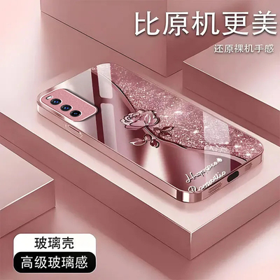 璀璨玫瑰适用iQOONeo5活力版手机壳新款v2118a防摔镜头全包男女带挂绳液态玻璃硬壳保护套高级感时尚小众情侣