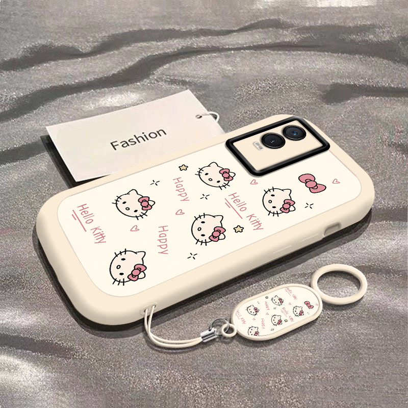 适用V2156A手机壳新款vivo y76s保护套viviy硅胶vovoy全包防摔voviy高级感viv0丫76s女viovy可爱kt猫vivoY76S