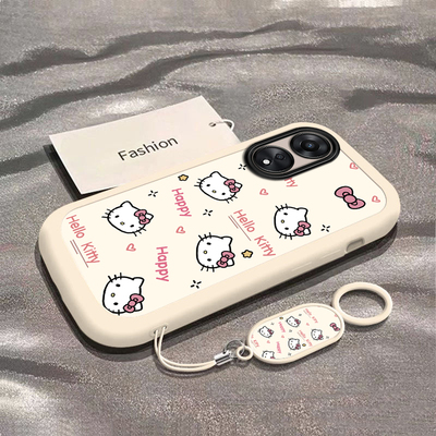 可爱猫咪适用OPPOA58X手机壳新款PHJ110防摔镜头全包男女挂绳硅胶软壳创意保护套高级感时尚个性小众情侣网红