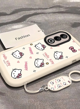 可爱猫咪适用一加Ace3V手机壳新款PJE110防摔镜头全包男女带挂绳硅胶软壳创意保护套高级感时尚个性小众情侣