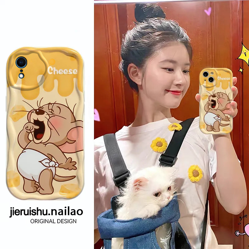 适用苹果XR手机壳iPhoneXR保护套RX新款硅胶iPXR全包防摔iPoneXR专用xa叉杰瑞鼠r外壳cr男女xe奶油纹xl网红X2