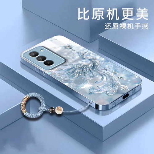 钻石凤凰适用红米Note15R手机壳红米Note14/13/12pro+新款12/11r玻璃note10/9高级5g防摔11se硬壳turbo3/4Pro