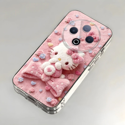 可爱kt猫适用vivoY500手机壳y300/y200/y100i新款y97高级y93/y76/y74/y52/y51sy78/y77t防摔y50/y37mpro+5gGT