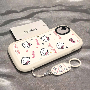 可爱猫咪适用苹果XR手机壳新款iPhoneXR防摔镜头全包男女挂绳硅胶软壳创意保护套高级感时尚个性小众情侣网红