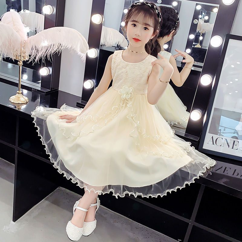 巴拉妮琪女童夏装蓬蓬纱裙连衣裙