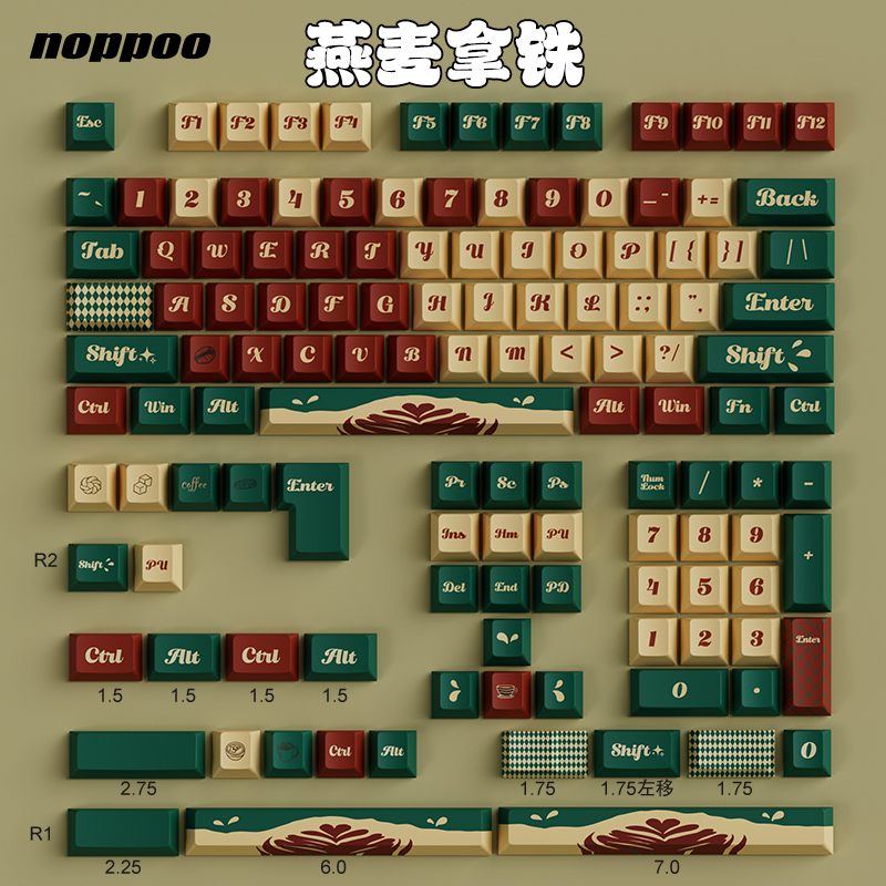 noppooPBT热升华主题键帽