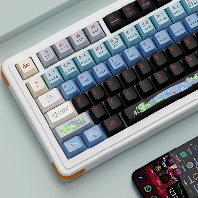 noppoo诺朴热升华键帽小石潭记PBT渐变色小全套DIY客制化