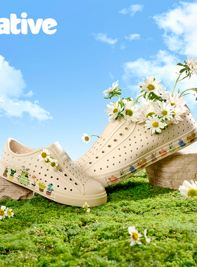 native2025新品亲子洞洞鞋守护灵联名款沙滩鞋溯溪鞋家庭凉鞋