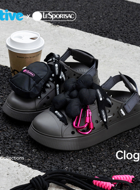 【新品】native X LeSportsac联名DIY迷你包clog新款洞洞鞋厚底夏