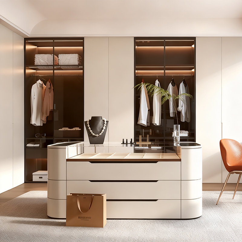 衣帽间中岛柜斗柜首饰展示柜