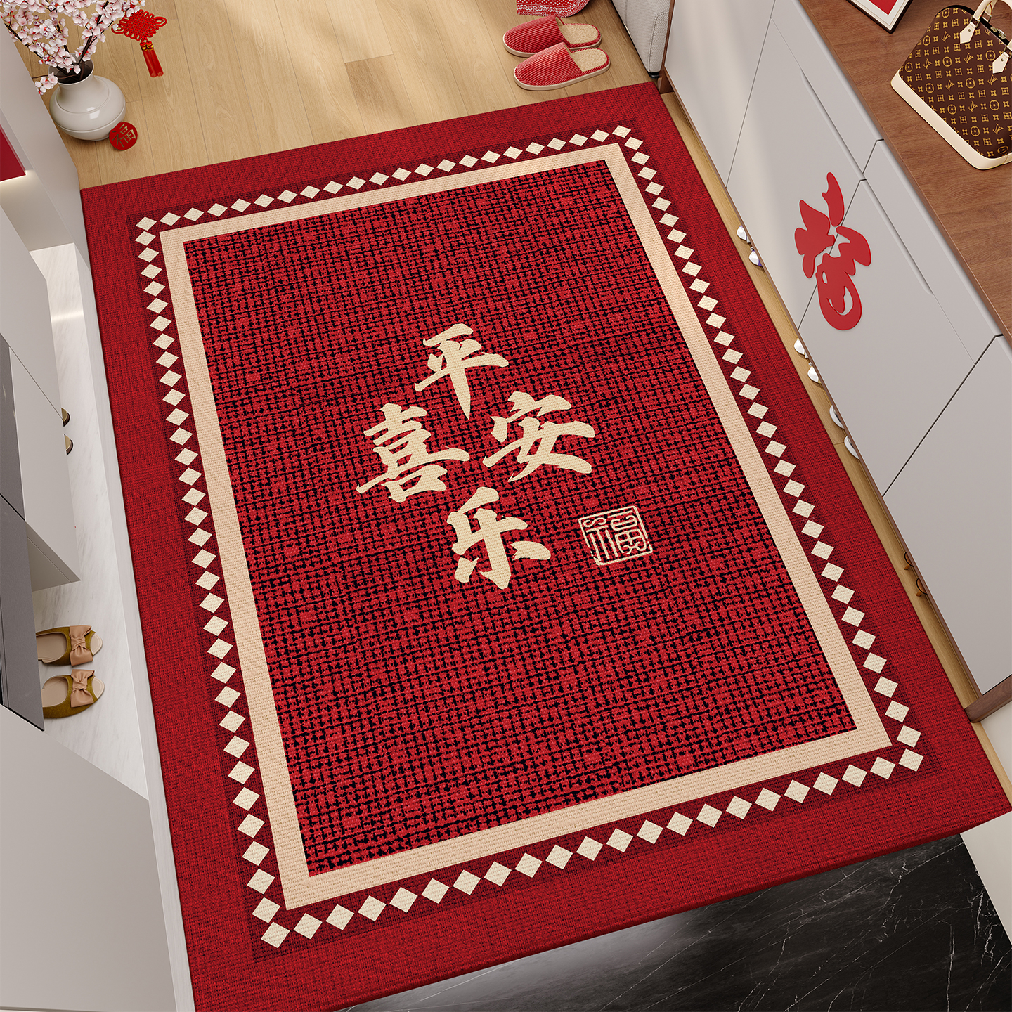 高级感防滑耐脏家用门垫可裁剪