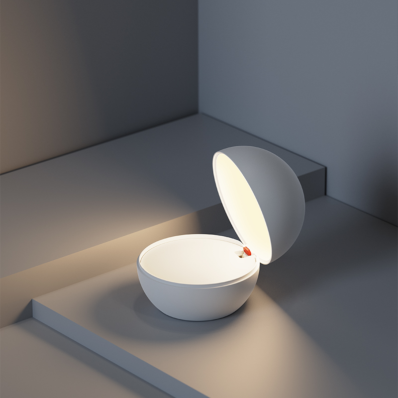 UBIQUA卧室轻奢翻盖台灯