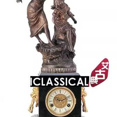 钟表 仿古钟表m 古典 欧式 机械座钟 铜铸理石钟