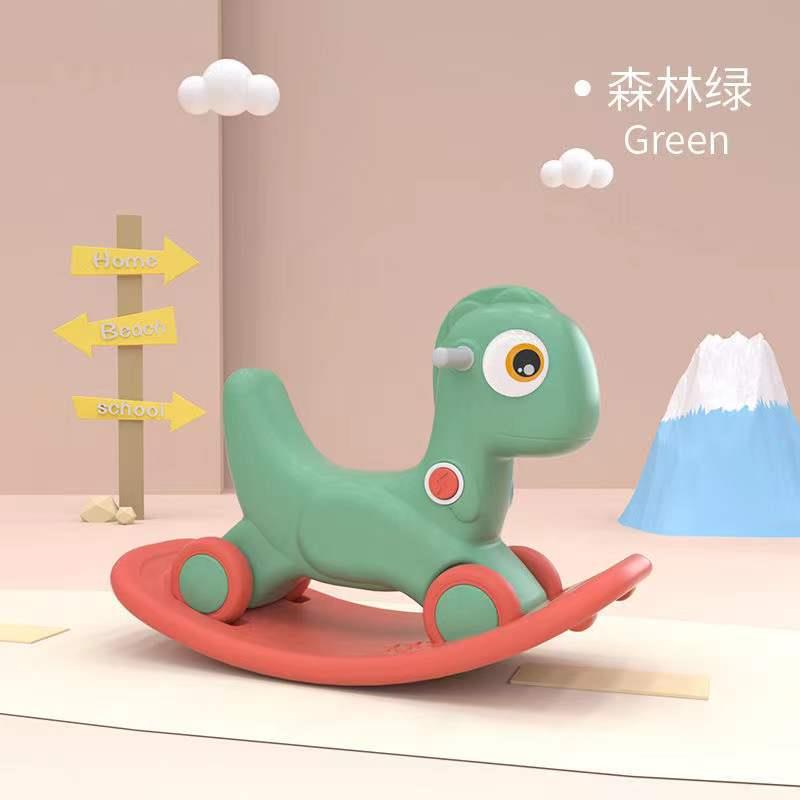 儿童摇马小木马二合一室内两用宝宝玩具周岁生日礼物滑滑梯摇摇马