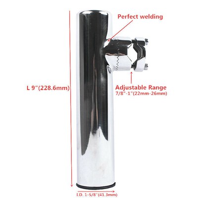 Boat Fish Rod Holder 316u Stainless Steel Clamp On Fishing R