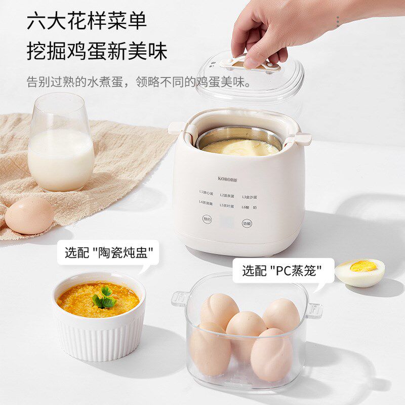煮蛋器早餐机家用蒸蛋器s小型煮蛋迷你多功能电炖锅自动断电保