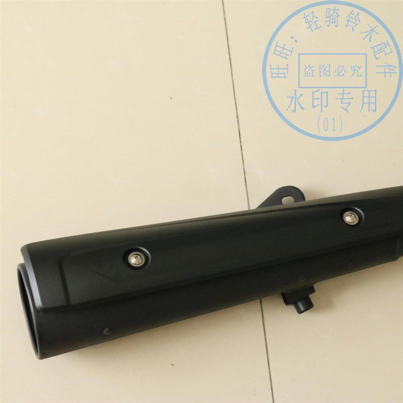 适用轻骑铃木骏龙GS125R消音器带触媒QS125-2AUN排X气管烟囱消声