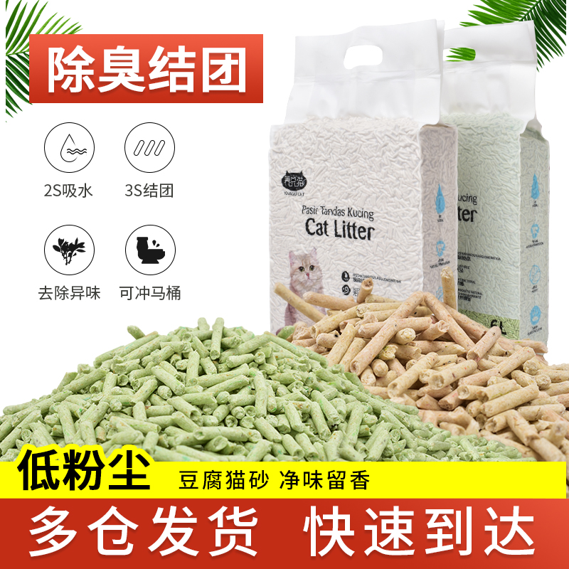 养只豆腐猫砂大颗粒结团吸水
