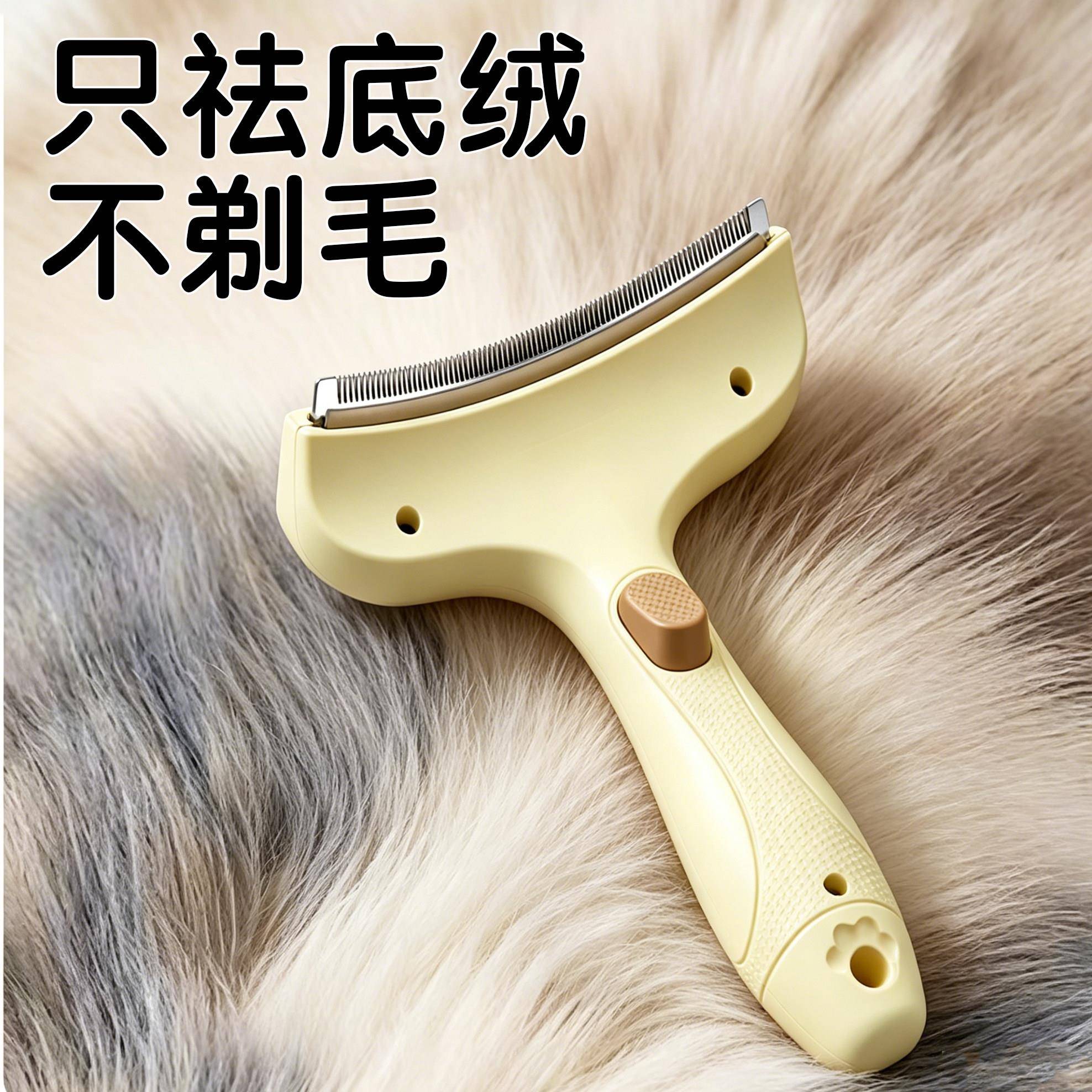 宠物梳子猫咪狗狗毛发开结打薄梳去底绒清理浮毛专用不伤肌肤排梳