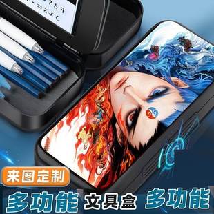 暗藏玄机的笔盒哪吒文具盒小学生男孩帅气大容量多功能黑科技双层
