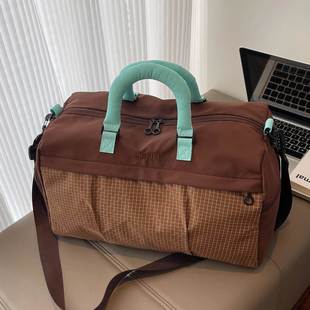 美拉德海盐行李包大容量短途旅行包女运动健身包大学生收纳行李袋