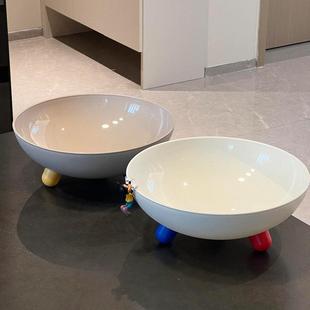 可爱多巴胺猫碗不易打翻狗狗碗护颈大口径防黑下巴宠物碗喂水碗