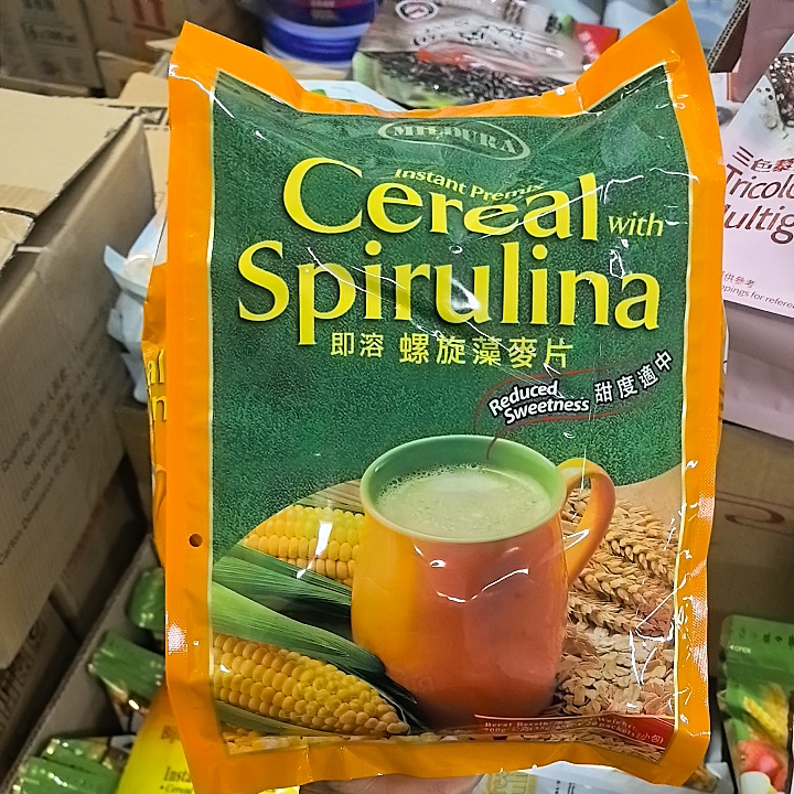 香港科士威即溶螺旋藻麦片冲饮即食含燕麦代餐早餐营养麦片27245