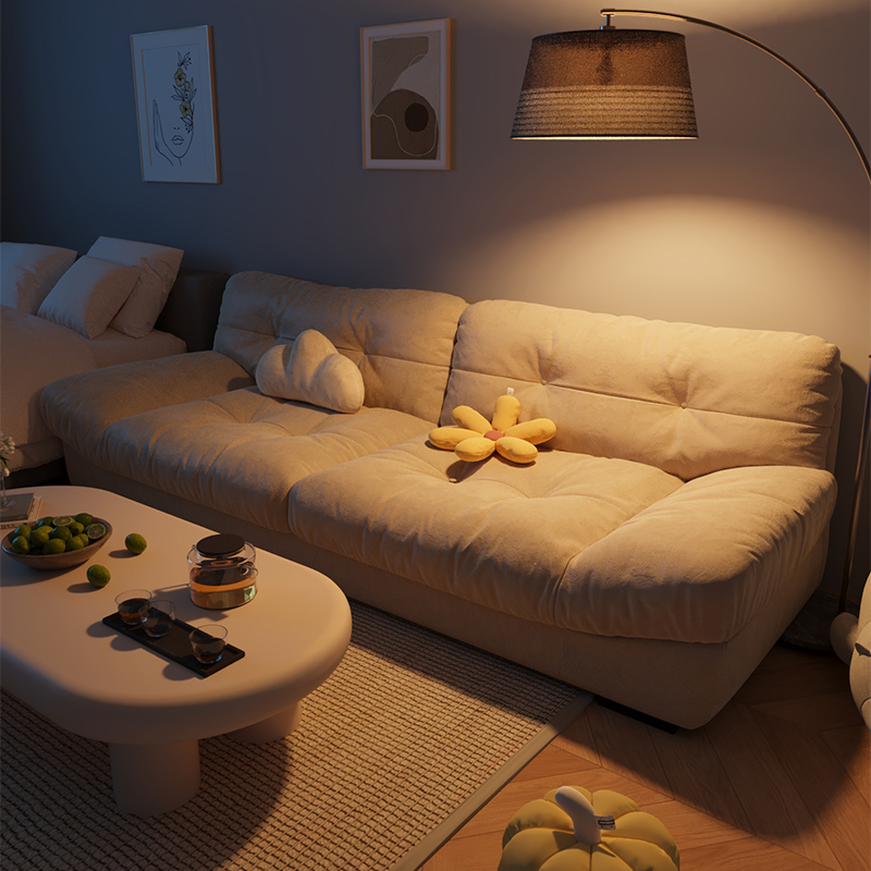 云朵布艺沙发客厅2025新款小户型