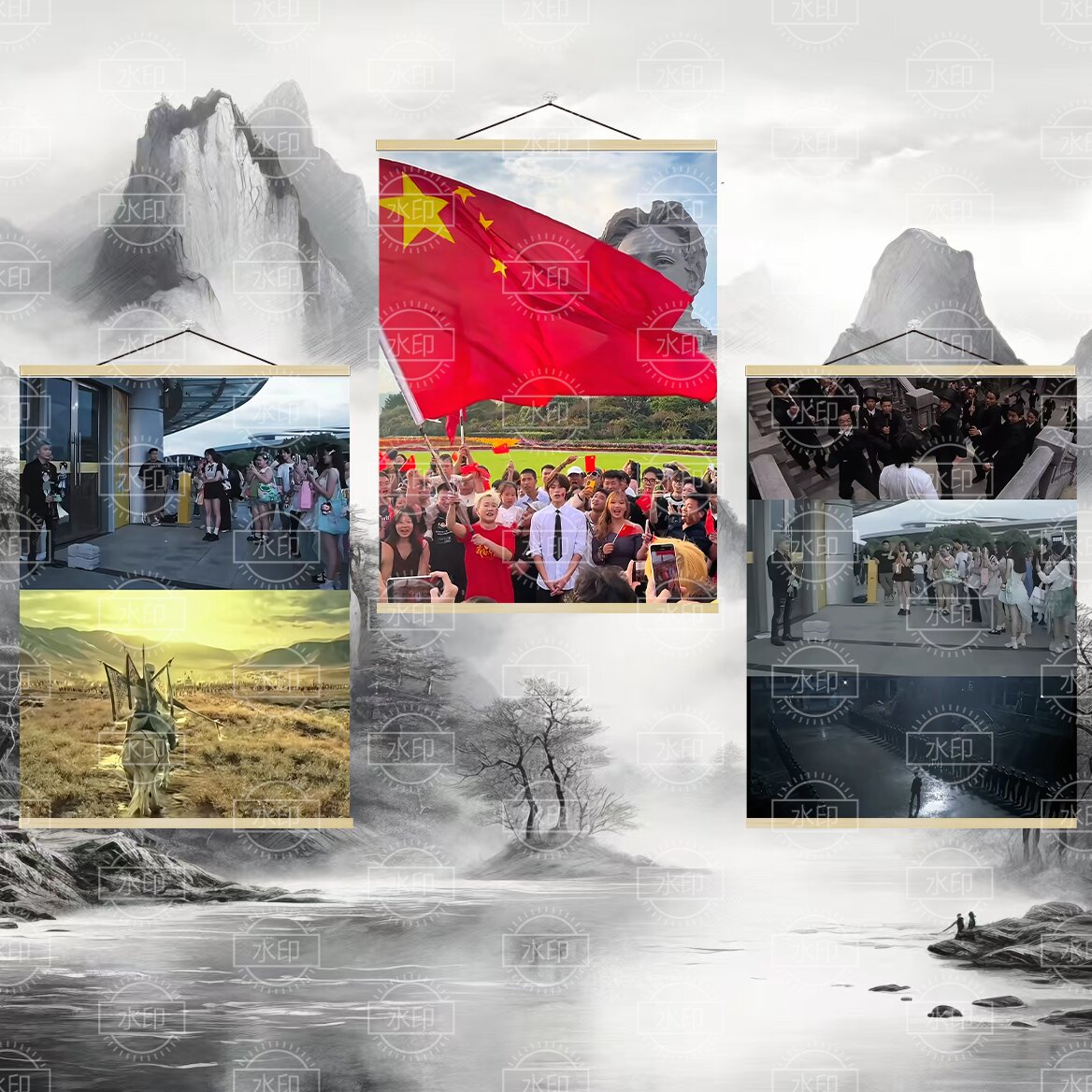 王扁单刀赴会王源橘子洲头王扁海报挂图挂画王扁周边芙蓉王墙贴纸